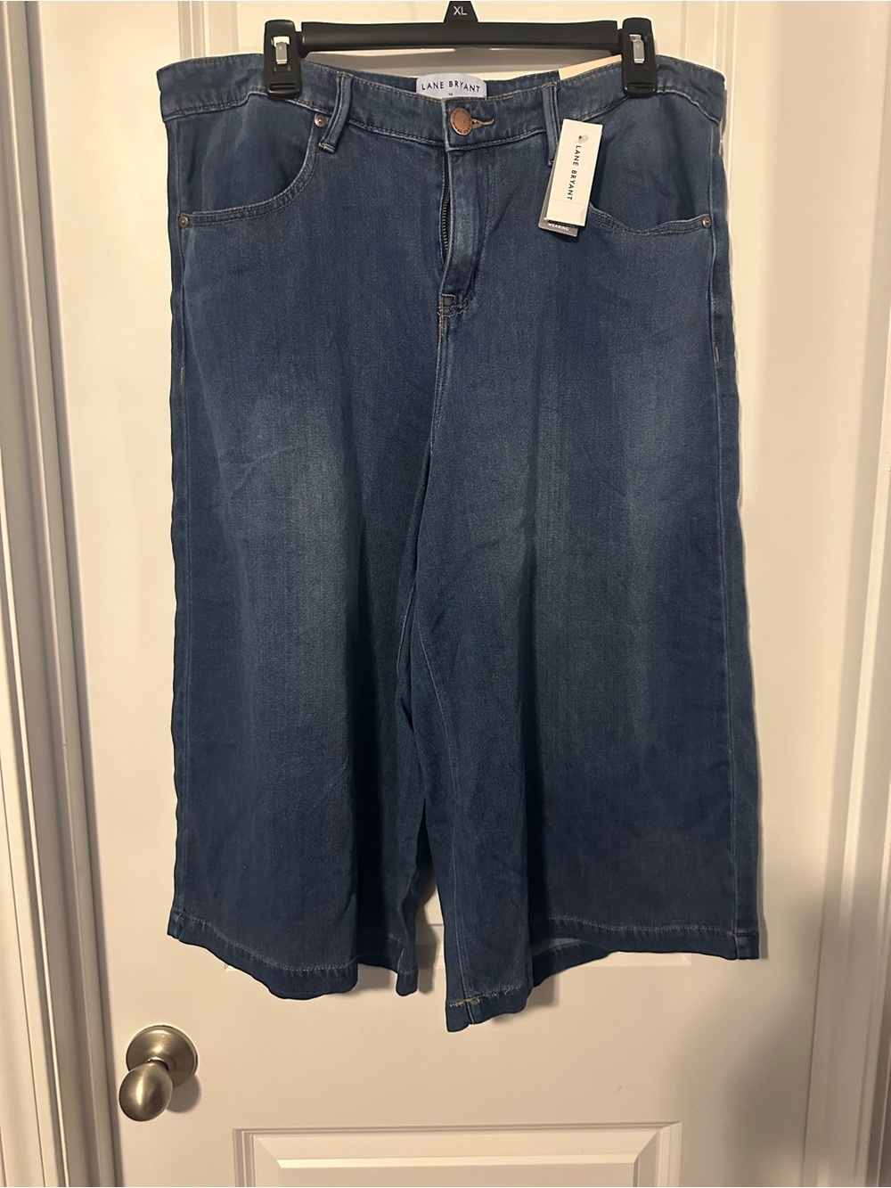 Lane Bryant Signature Fit Culotte Jeans - Mid-Rise Dark Blue